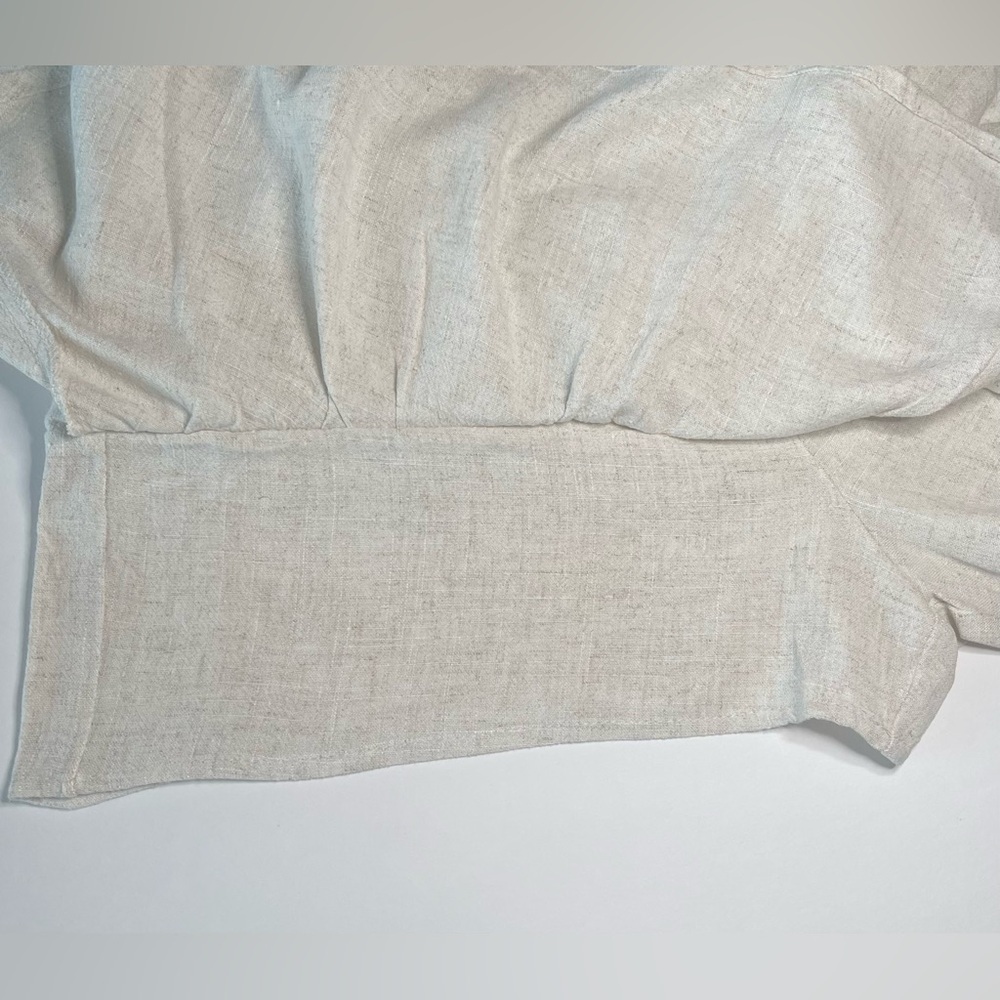 St. Croix Classy Linen Blend Ruffle Hem Mini Skirt & Built-in Undershorts Skort - Picture 7 of 10